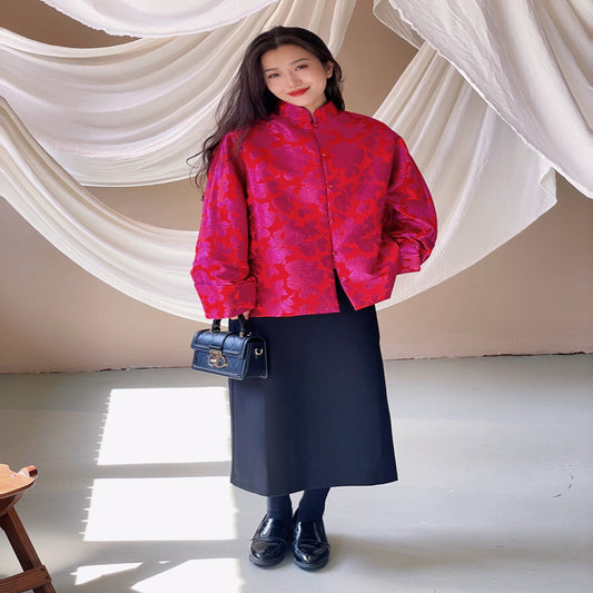 ASAYA2712 Cheongsam top women tall fashionable Tang suit quilted jacket