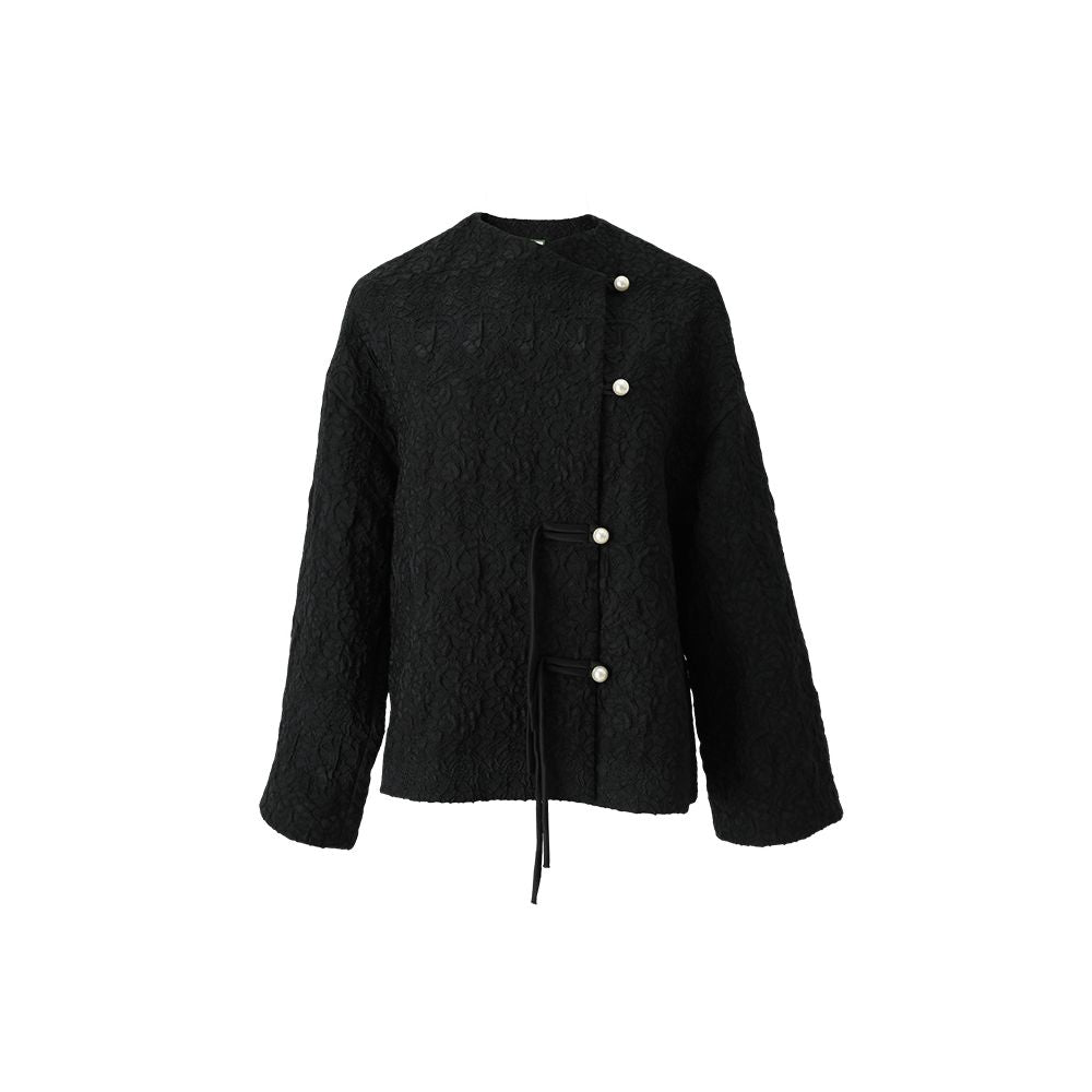 Tang style short jacket for women new Chinese style jacquard slant collar button red New Year s greeting jacket improved Chinese style New Year Tang style winter outfit image 10