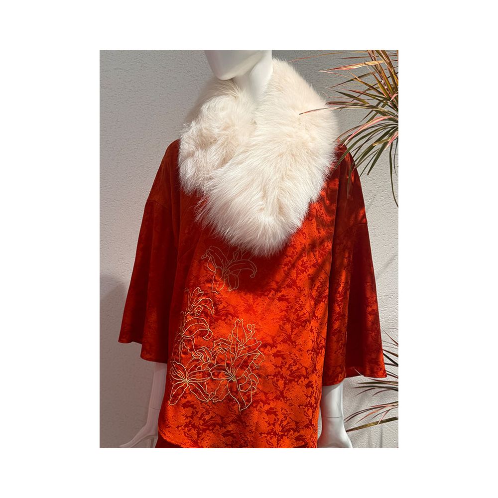 Tang style short jacket for women new Chinese style jacquard slant collar button red New Year s greeting jacket improved Chinese style New Year Tang style winter outfit image 33