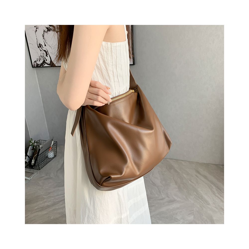 ASAYA2423 Broadband crossbody class single shoulder high-end commuting large capacity soft leather tote bag
