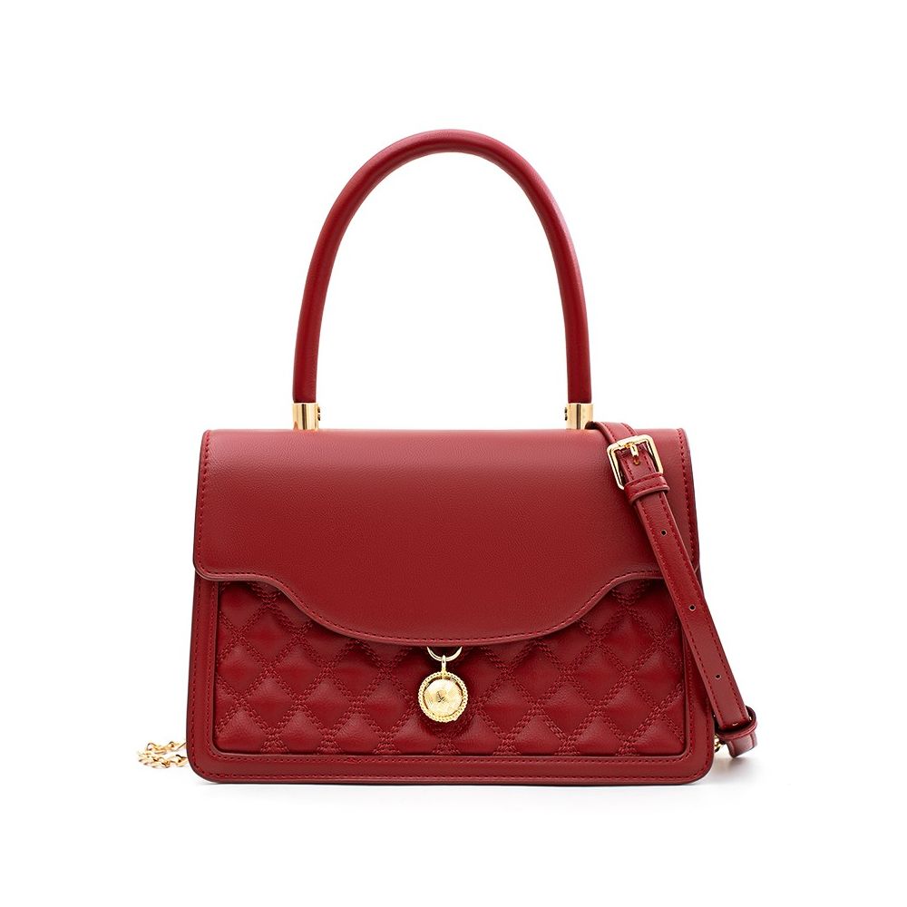 ASAYA2421 Retro red velvet wedding bag crossbody small square bag high-end portable Xiuhe suit bridal bag