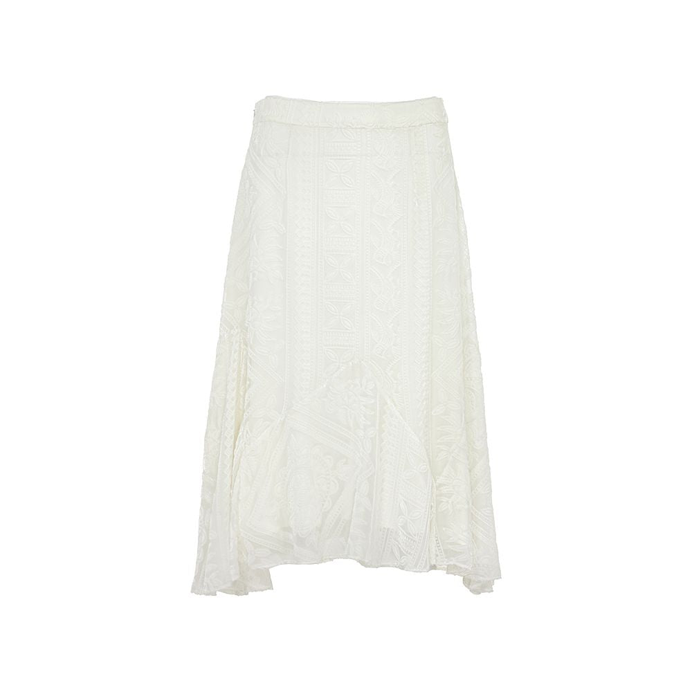 Blogger s same flower and tree deep irregular half skirt women s fishtail skirt velvet A line skirt new Chinese style half skirt image 12