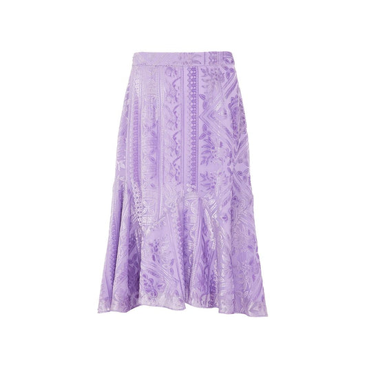 ASAYA2412 Floral dark irregular skirt for women new Miao pattern fishtail skirt velvet A-line skirt new Chinese style skirt