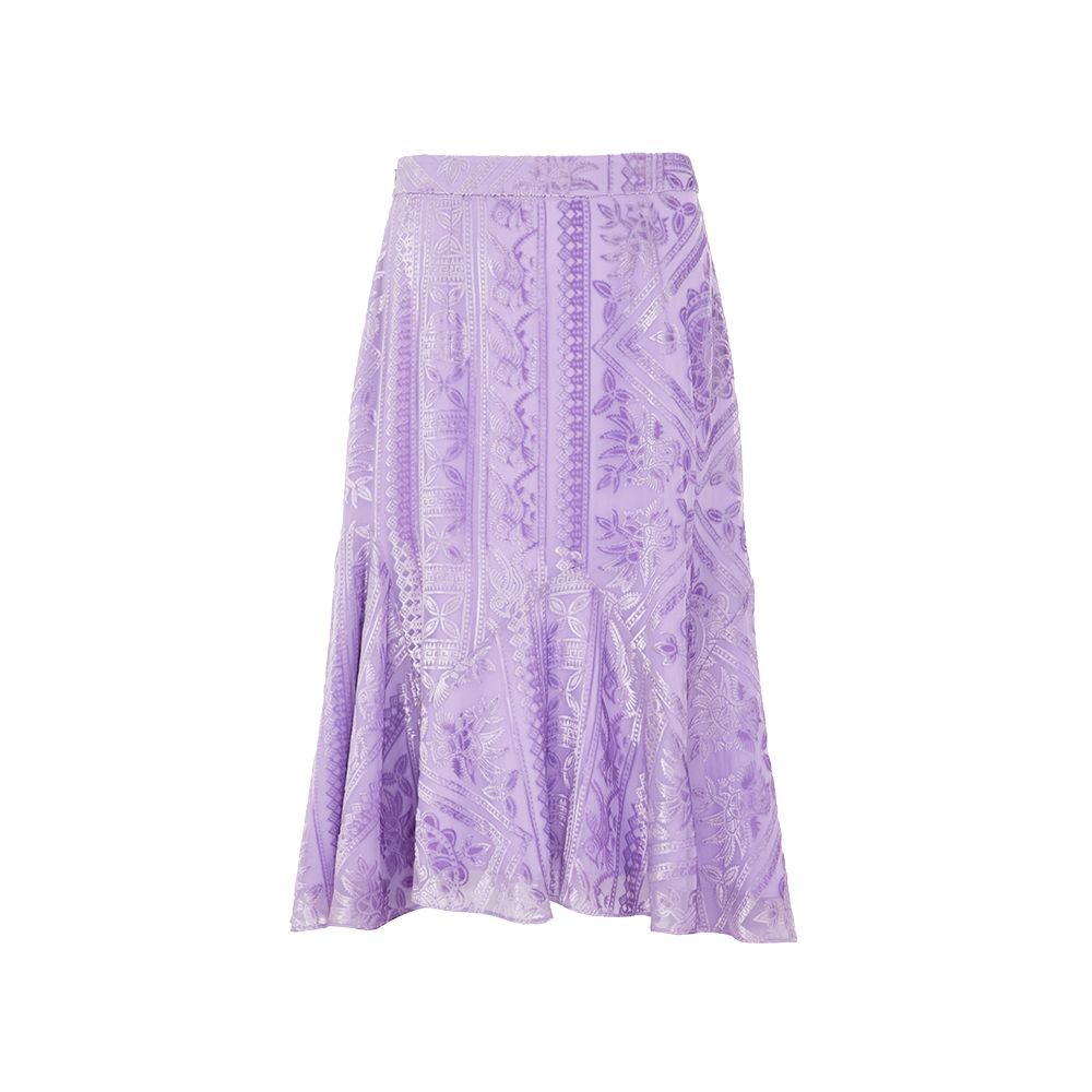 Blogger s same flower and tree deep irregular half skirt women s fishtail skirt velvet A line skirt new Chinese style half skirt image 20