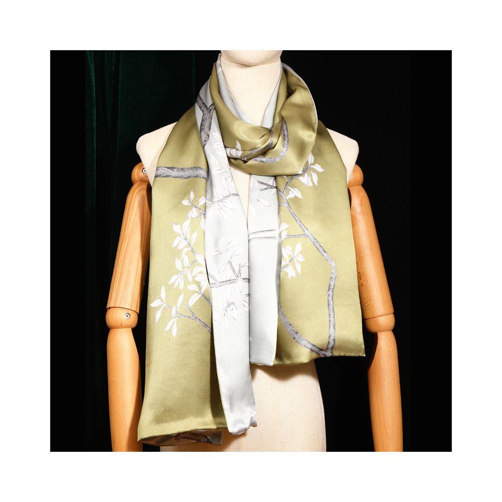 Silk Scarf Silk Scarf Women s Versatile Spring and Autumn Mulberry Silk Dress Suzhou Silk Mom Wedding Cheongsam Shawl image 4