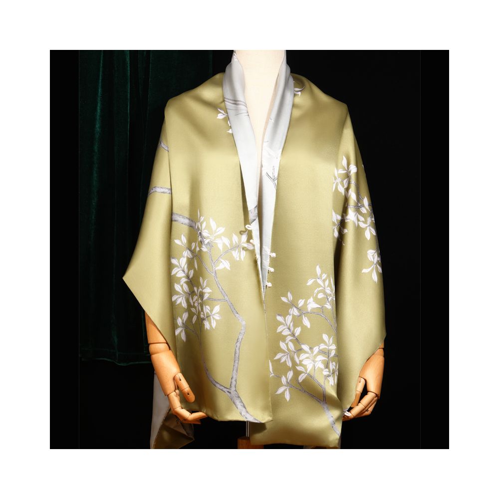 Silk Scarf Silk Scarf Women s Versatile Spring and Autumn Mulberry Silk Dress Suzhou Silk Mom Wedding Cheongsam Shawl image 9