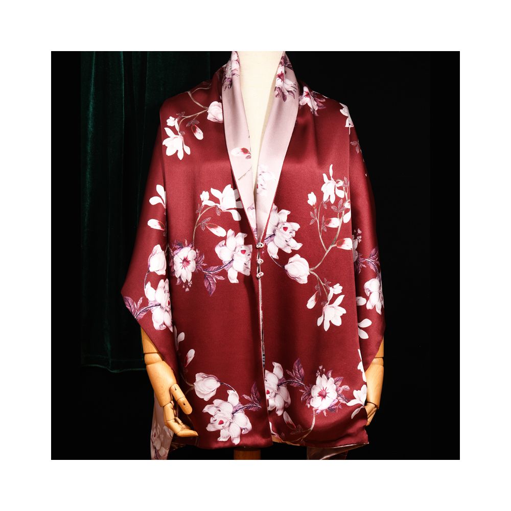 1468 Silk Scarf Silk Scarf Women s Versatile Spring and Autumn Mulberry Silk Dress Suzhou Silk Mom Wedding Cheongsam Shawl
