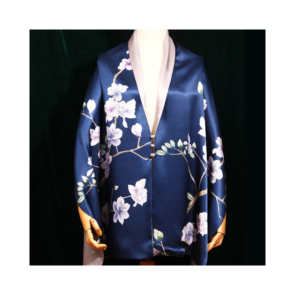 Silk Scarf Silk Scarf Women s Versatile Spring and Autumn Mulberry Silk Dress Suzhou Silk Mom Wedding Cheongsam Shawl image 12