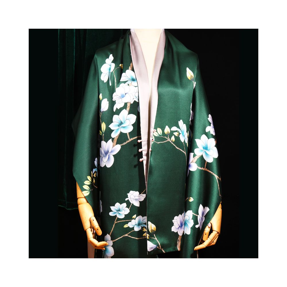 Silk Scarf Silk Scarf Women s Versatile Spring and Autumn Mulberry Silk Dress Suzhou Silk Mom Wedding Cheongsam Shawl image 14