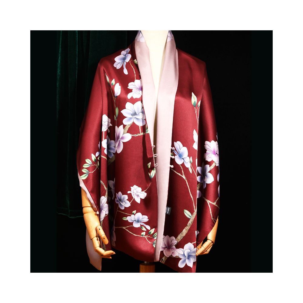 Silk Scarf Silk Scarf Women s Versatile Spring and Autumn Mulberry Silk Dress Suzhou Silk Mom Wedding Cheongsam Shawl image 16