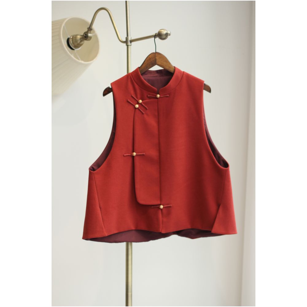New Chinese style retro original improved vest bi entry image 8