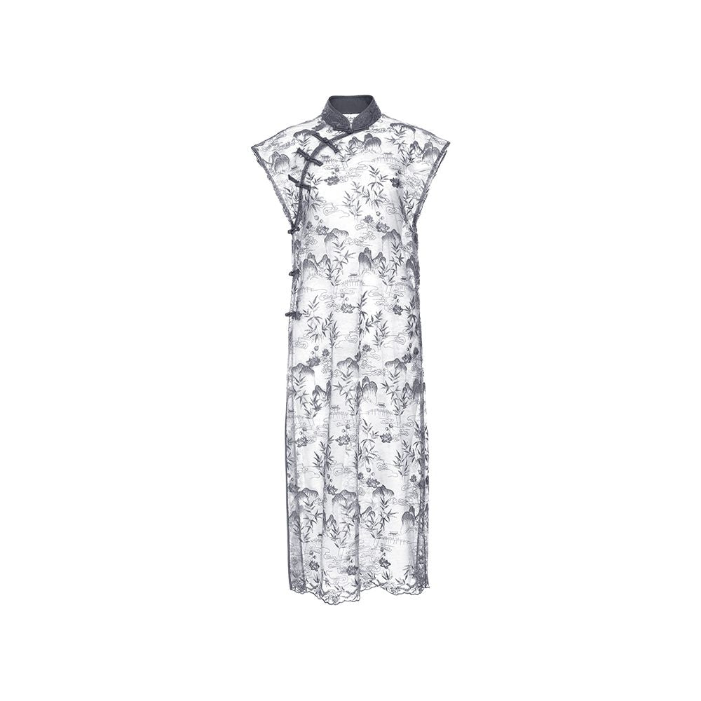 ASAYA4842 – Elegant Sheer Qipao Set 🌸✨
