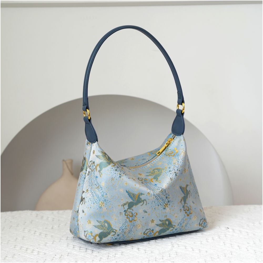 Intangible cultural heritage Song brocade mulberry silk women s bag national style cowhide cheongsam style new Chinese style Shu brocade handbag crossbody underarm bag gift image 39