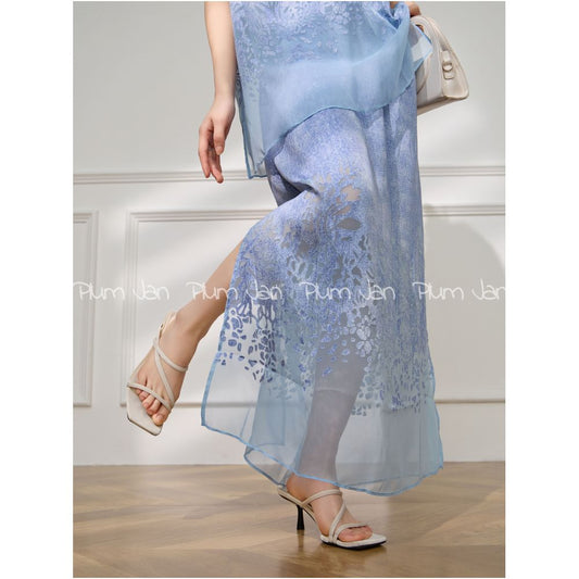 ASAYA5012 – Azure Whisper Layered Set 💙🌬️