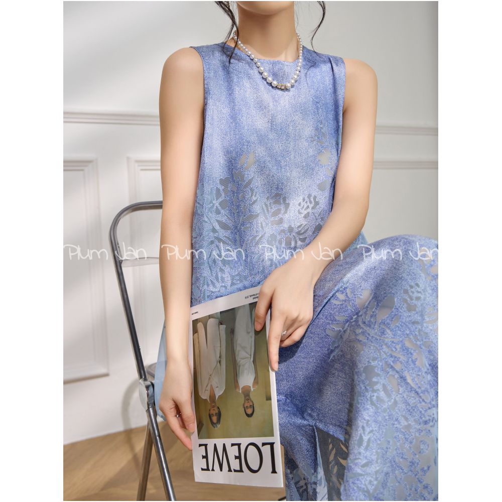 ASAYA5012 – Azure Whisper Layered Set 💙🌬️