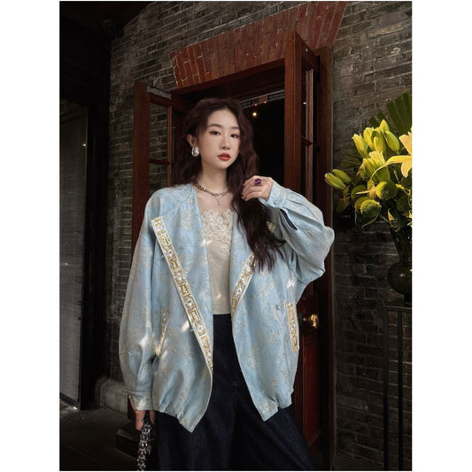ASAYA5020 – Celestial Brocade Embellished Jacket 🌙💫