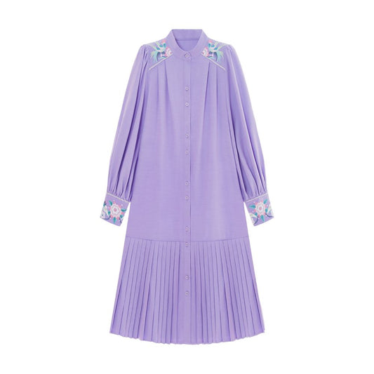 ASAYA5023 – Lavender Muse Pleated Dress 💜🌸