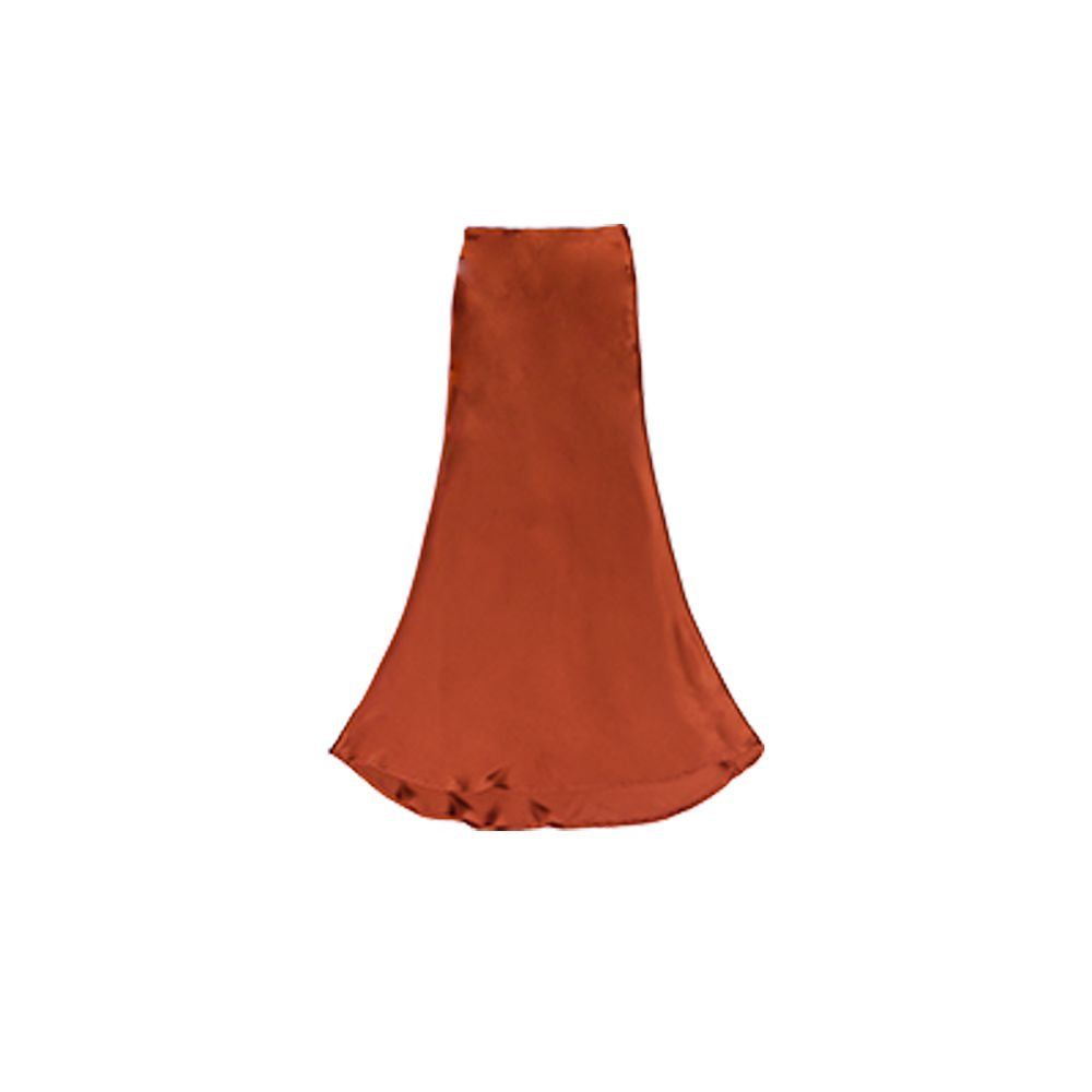 Dream Dream Carp National Style Original Innovation Chinese Embroidery Chinese Style Vest Stand up Collar Shirt Orange Red Slant Cut Fish Tail Skirt Autumn image 9