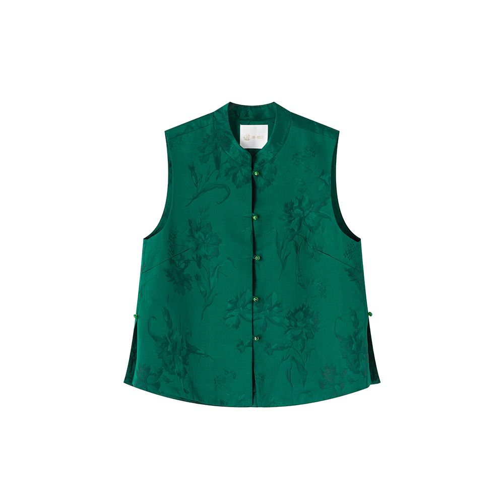 ASAYA5033 – Pusu Silk Jacquard Vest ✨