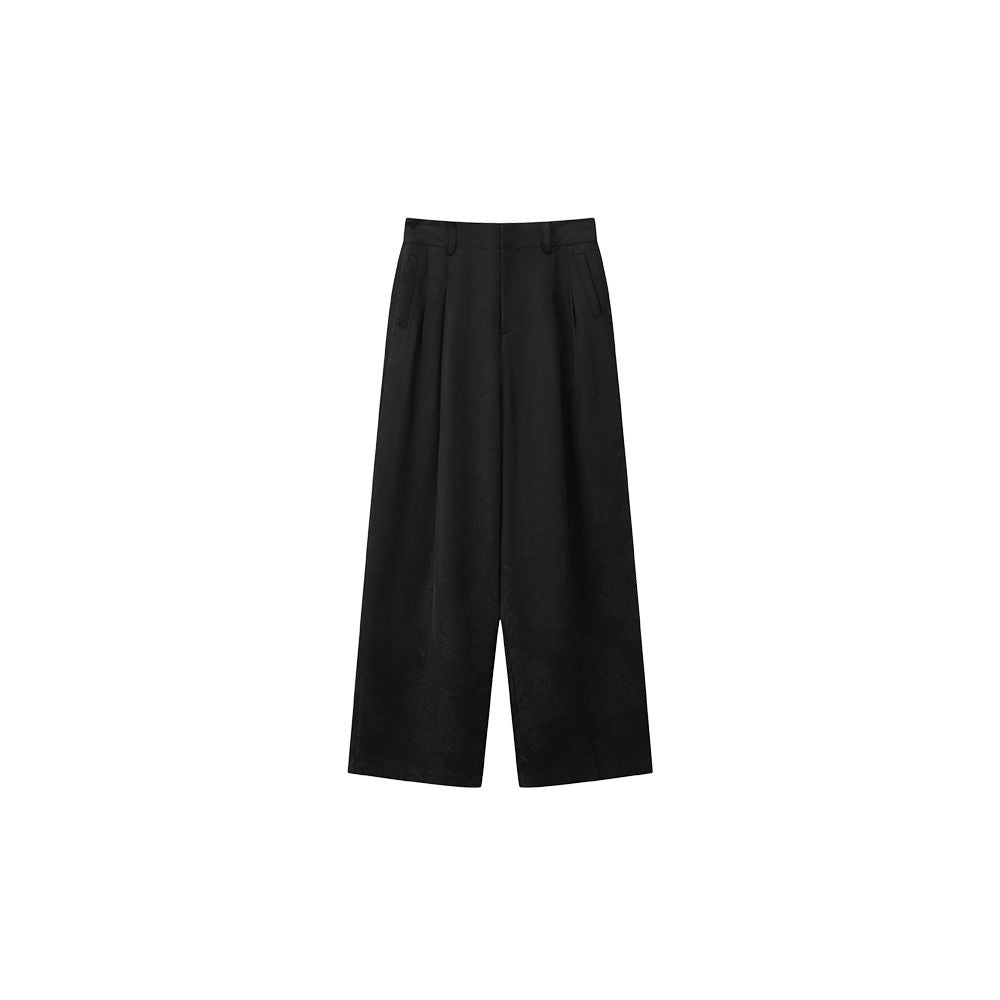 Pusu New Chinese Spring and Autumn Set Women s High end Chinese Style Coat Wide Leg Pants Vest Retro Style Three piece Set image 8