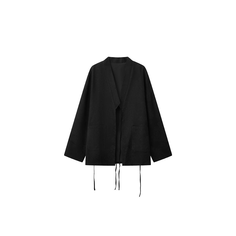 Pusu New Chinese Spring and Autumn Set Women s High end Chinese Style Coat Wide Leg Pants Vest Retro Style Three piece Set image 13