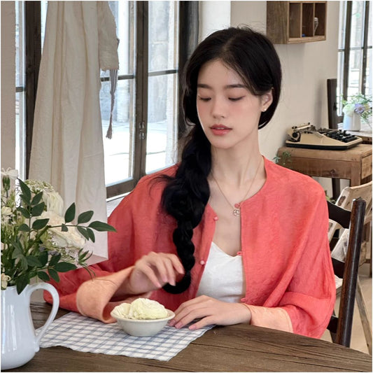 ASAYA5044 – Peony Silk Reversible Jacket 🌸🍑