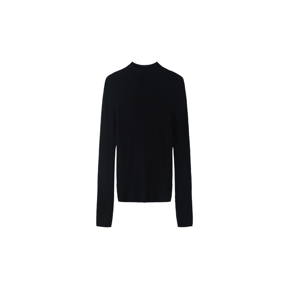 LiHuiEr LiHuiEr Lofoten s Night Light Person High Knowledge Old Money Wind Style Wearing Black Knitted Shirt Women s Top image 6