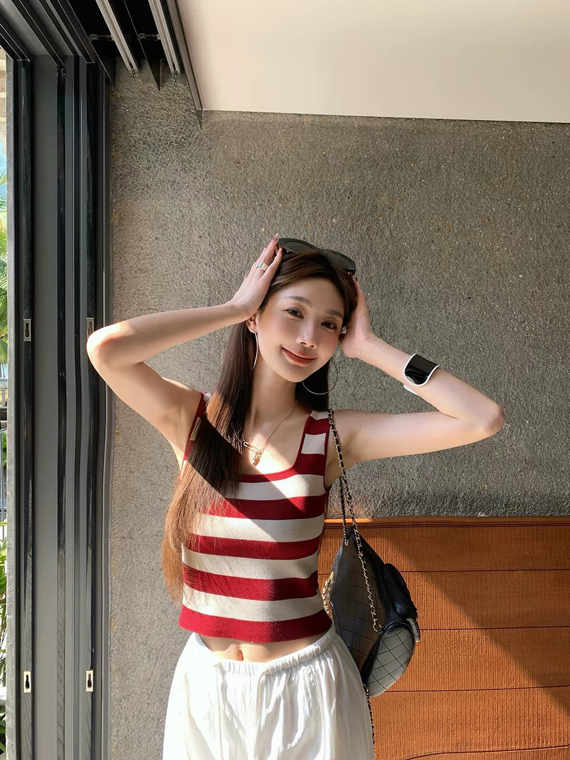 ASAYA7476 â Riviera Stripe Knit Tank ðīð