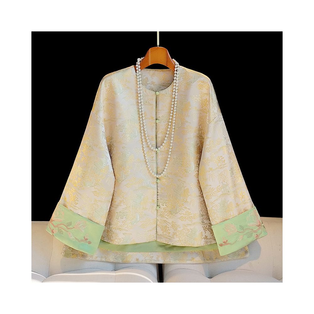 ASAYA5876 – Golden Song Brocade Jacket ✨💛