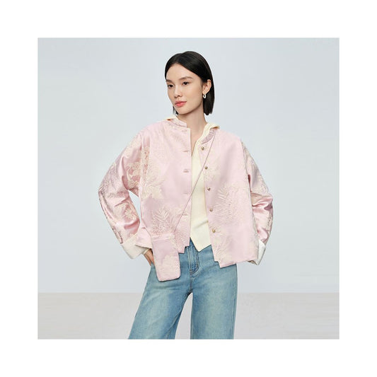 ASAYA5904 – Blush Phoenix Embroidered Jacket 🌸🕊️