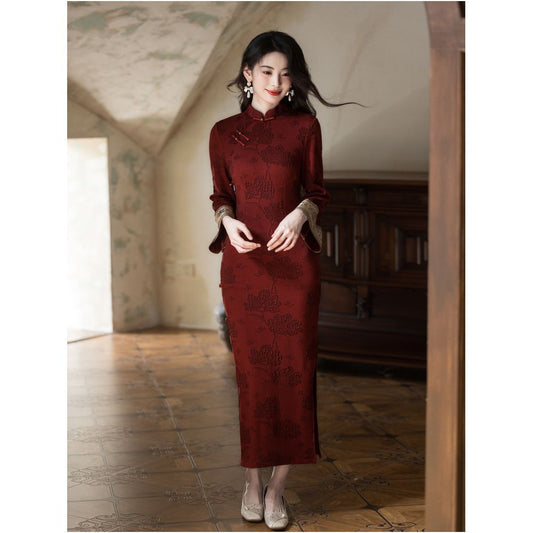 ASAYA5947 – Crimson Heritage Cheongsam ❤️✨