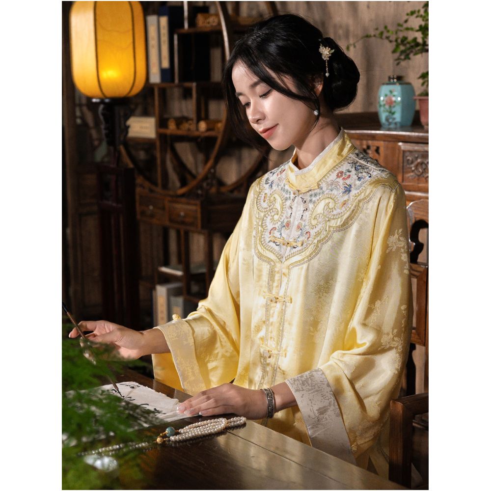 New Chinese style tops traditional Chinese style women s clothing Tencel and Rayon cardigans jackets button down shirts embroidered jacquard summer and autumn image 0