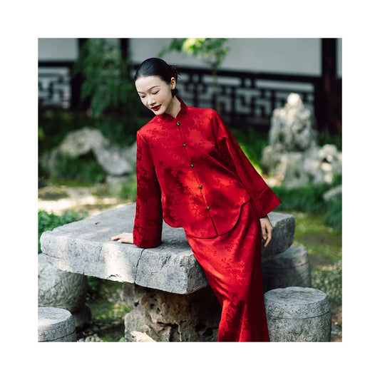 ASAYA594 – Imperial Bloom Silk Set ❤️🌿