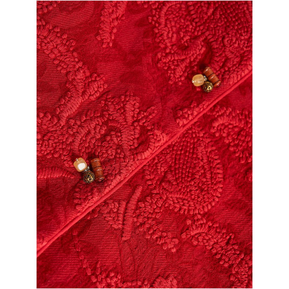 New Chinese style national style red heavy industry cotton rope embroidered sleeveless vest top 2026 Year of the Horse zodiac year New Year s robe image 5