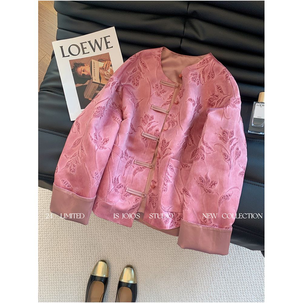 ASAYA6013 – Rosewood Embroidered Oriental Jacket 🌸✨