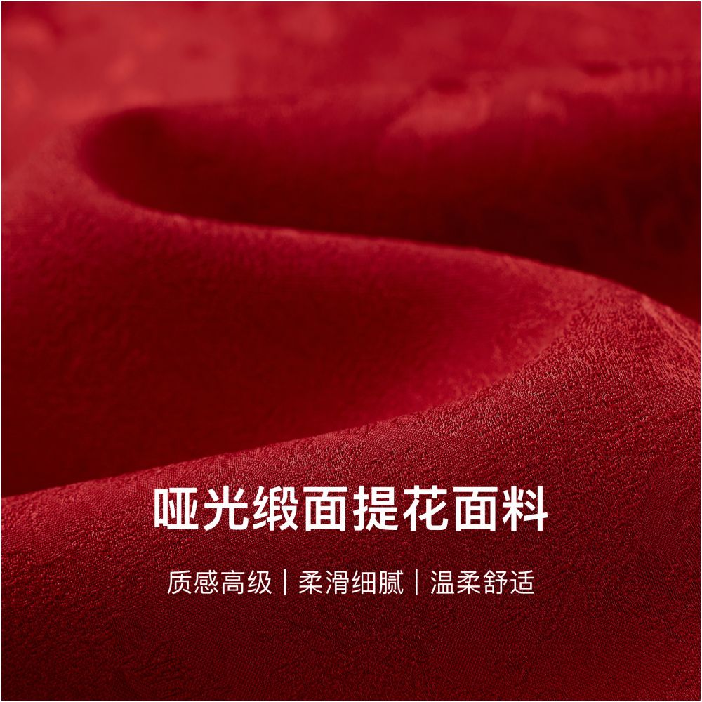 National Color Blossoms 2 0 Blue Language Large Size Women s Clothing New Chinese Red Engagement Cheongsam Pinch Waist and Look Thin Dress image 5