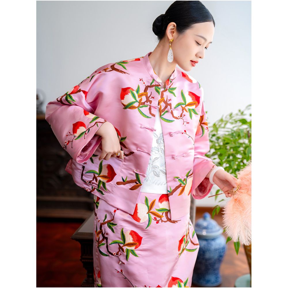 ASAYA6043 – Royal Blossom Silk Top 🌸👑