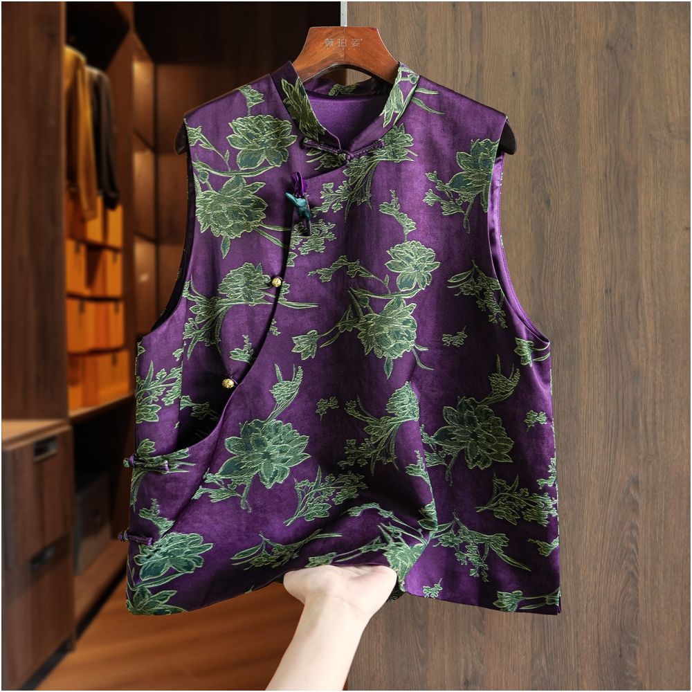 ASAYA6054 – Regal Bloom Oriental Vest 🌺✨