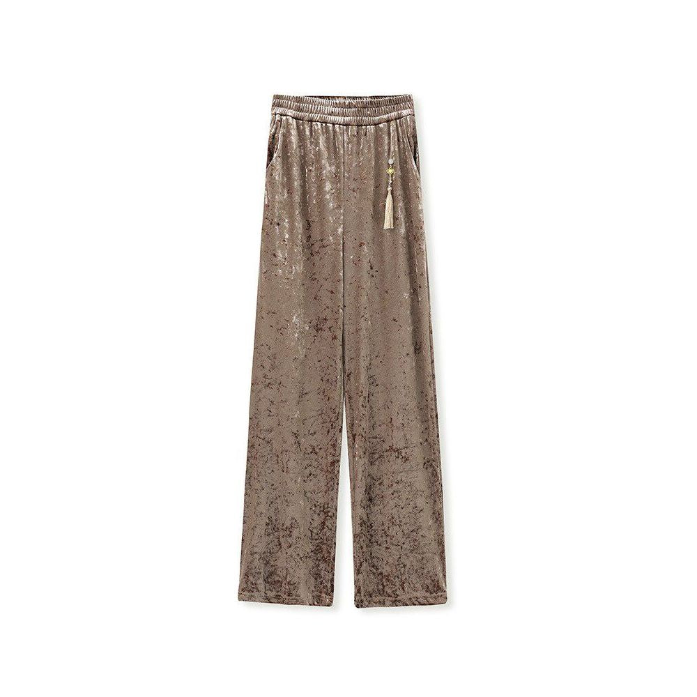 ASAYA6063 – Velvet Grace Wide-Leg Pants ✨🤍