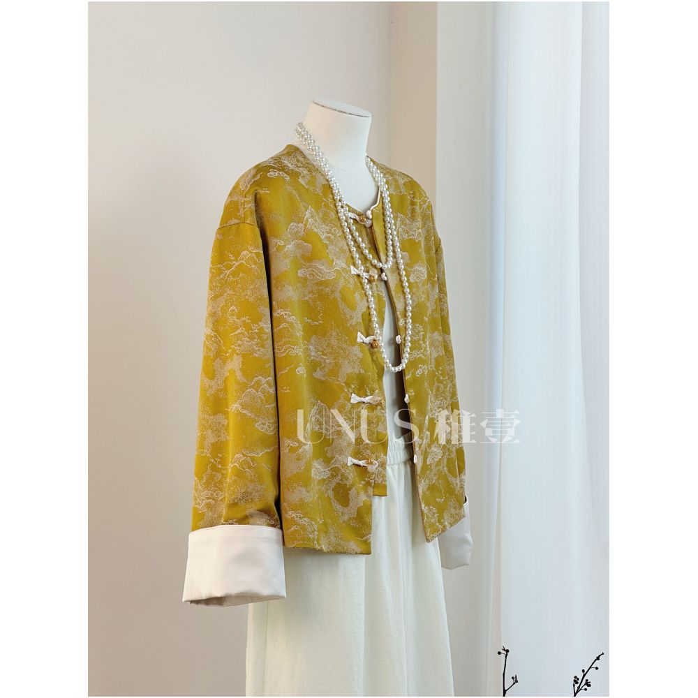 ASAYA6077 – Celestial Cloud Mandarin Jacket ☁️🌤️