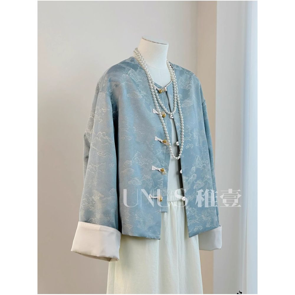 ASAYA6077 – Celestial Cloud Mandarin Jacket ☁️🌤️