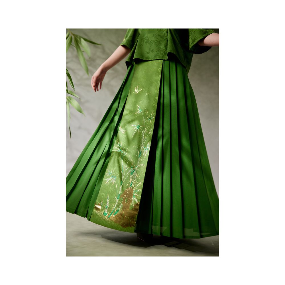 ASAYA6084 – Emerald Bamboo Grace Set 🌿✨