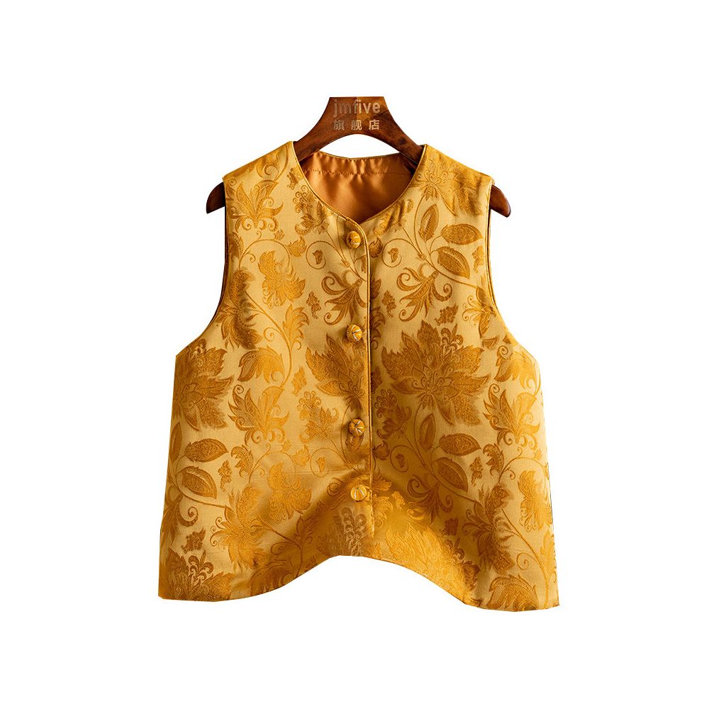 ASAYA6087 – Imperial Brocade Vest ✨🧧