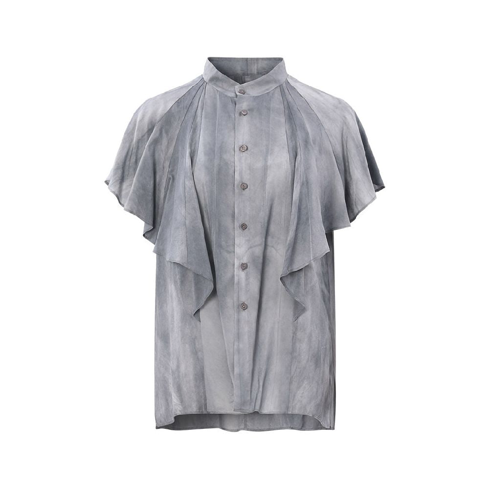 ASAYA6135 – Misty Flow Ruffle Blouse 🌫️✨