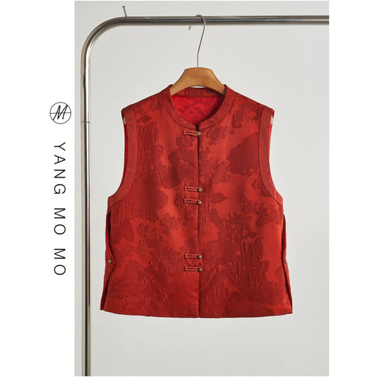 ASAYA6140 – Imperial Phoenix Jacquard Vest 🔥🧧