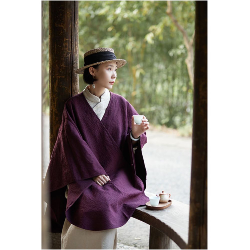 ASAYA6155 – Heritage Draped Cape 🍃🕊️