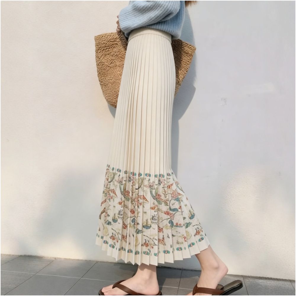 ASAYA6175 – Jardin Pleated Skirt 🌸✨