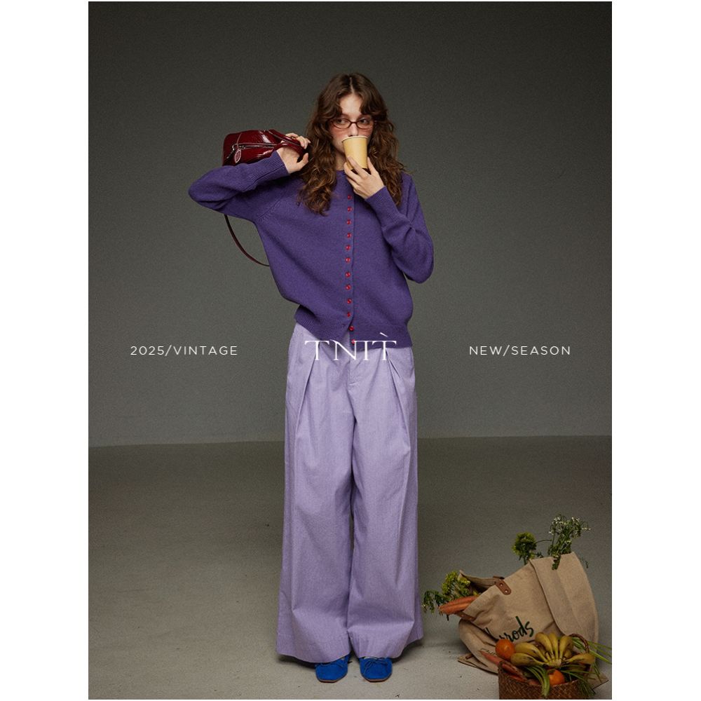 ASAYA6221 – Violet Muse Knit Cardigan 💜✨
