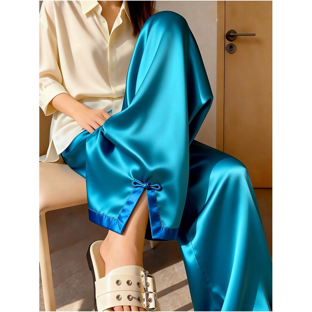 ASAYA6233 – Emerald Satin Ease Pants ✨💚