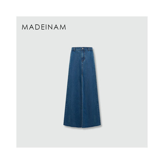 ASAYA6247 – Airy Flow Denim Maxi Skirt 💙✨